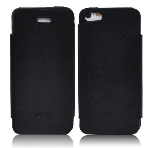 Imashi Leren Wallet iPhone 5(s)/SE - Zwart Imashi Leren Wallet iPhone 5(s)/SE - Zwart
