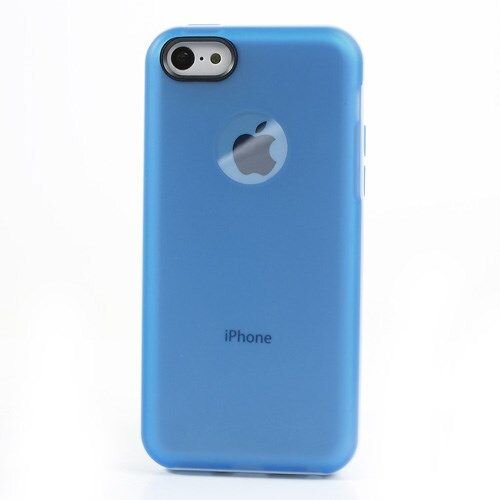 glossy transparante tpu case voor iphone 5c blauw glossy transparante tpu case voor iphone 5c blauw