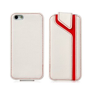 Faux Leather Sport Style Flip Case iPhone 5 5S Faux Leather Sport Style Flip Case iPhone 5 5S