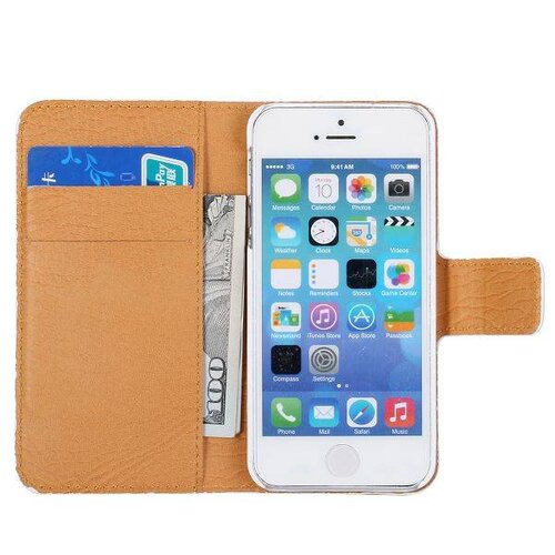 wallet flip stand tribal case voor de iphone 5 5s