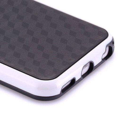 tpu pc hard case voor iphone 5 s wit zwart