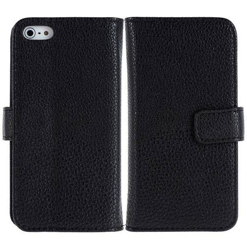 lederen wallet case voor de iphone 5 5s zwart lederen wallet case voor de iphone 5 5s zwart