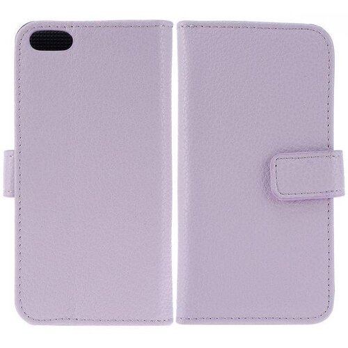 Lederen Wallet Case voor de iPhone 5 5S (paars)