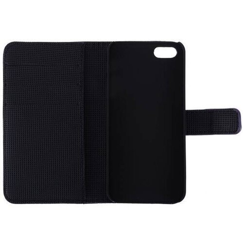 lederen wallet case voor de iphone 5 5s donker bl lederen wallet case voor de iphone 5 5s donker bl