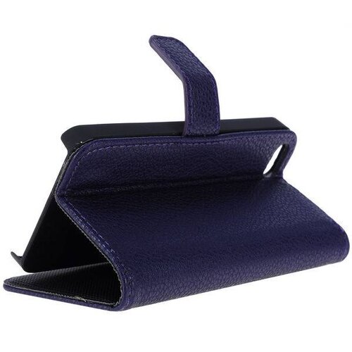 lederen wallet case voor de iphone 5 5s donker bl lederen wallet case voor de iphone 5 5s donker bl