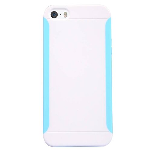 Baseus baseus hybride hardcase screenprotector iphone 5 s se wit cyaan Baseus baseus hybride hardcase screenprotector iphone 5 s se wit cyaan