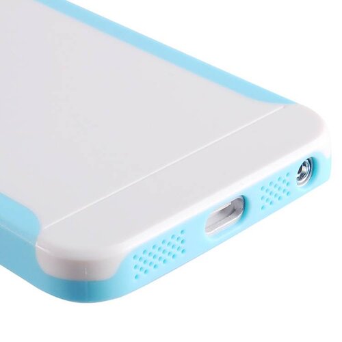 Baseus baseus hybride hardcase screenprotector iphone 5 s se wit cyaan Baseus baseus hybride hardcase screenprotector iphone 5 s se wit cyaan