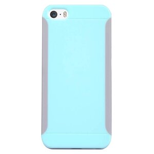 Baseus Baseus Hybride Hardcase + Screenprotector iPhone 5(s)/SE - Cyaan / Grijs Baseus Baseus Hybride Hardcase + Screenprotector iPhone 5(s)/SE - Cyaan / Grijs