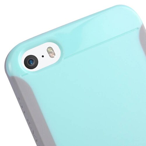 Baseus baseus hybride hardcase screenprotector iphone 5 s se cyaan grijs Baseus baseus hybride hardcase screenprotector iphone 5 s se cyaan grijs