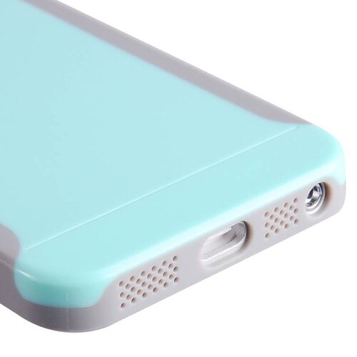 Baseus baseus hybride hardcase screenprotector iphone 5 s se cyaan grijs Baseus baseus hybride hardcase screenprotector iphone 5 s se cyaan grijs