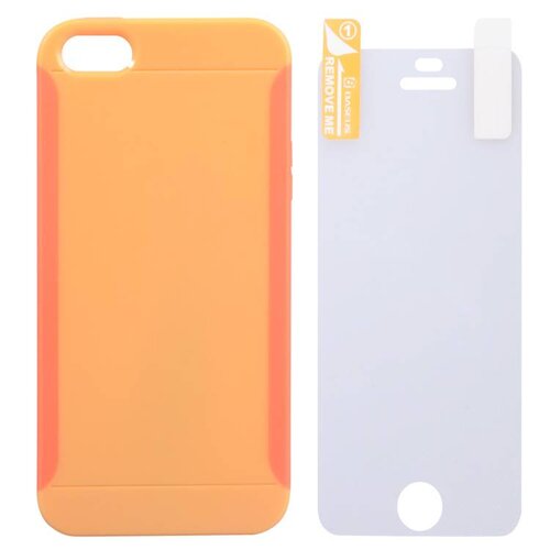 Baseus baseus hybride hardcase screenprotector iphone 5 s se oranje Baseus baseus hybride hardcase screenprotector iphone 5 s se oranje