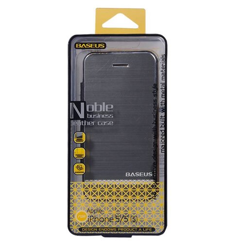 zwarte aluminium pu lederen hoesjes voor iphone 5