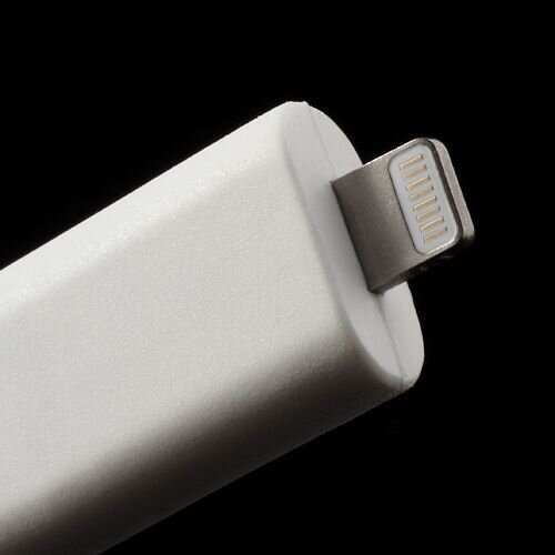 staande usb lightning 8 pin oplaadkabel wit