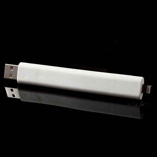 staande usb lightning 8 pin oplaadkabel wit