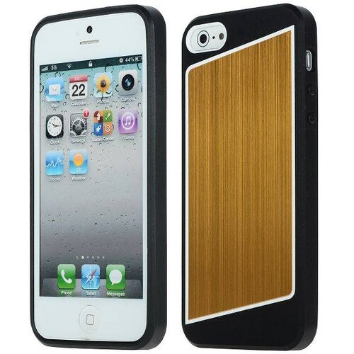 Modieuze TPU geborstelde Case voor iPhone 5/5S (goud) Modieuze TPU geborstelde Case voor iPhone 5/5S (goud)