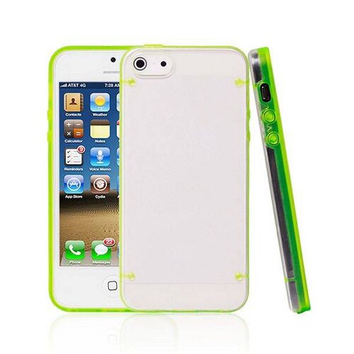 twee kleur transparent tpu pc hard case iphone 5c