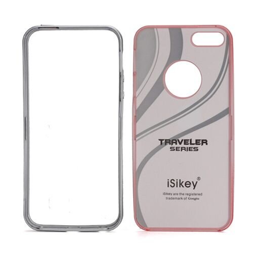 isikey traveler hard case iphone 5 5s zacht roze