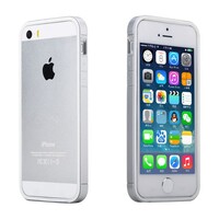 Rock PC + TPU Hybride iPhone 5s 5 bumper Wit / Zilver