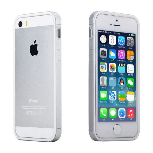 Rock rock pc tpu hybride iphone 5s 5 wit zilver