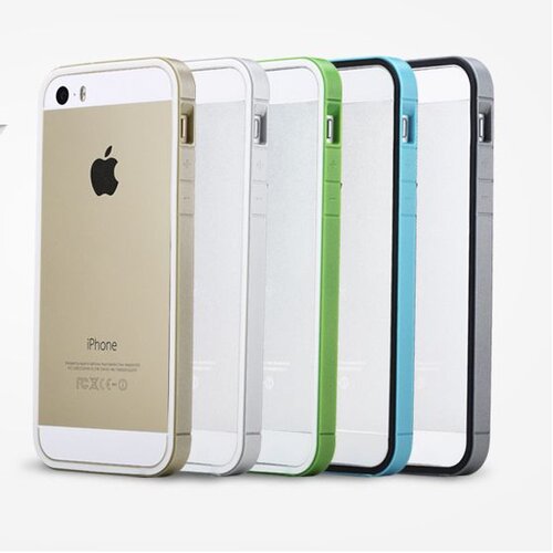 Rock rock pc tpu hybride iphone 5s 5 wit zilver