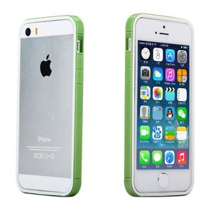 Rock Rock TPU Combo Bumper iPhone 5(s)/SE - Groen/Wit