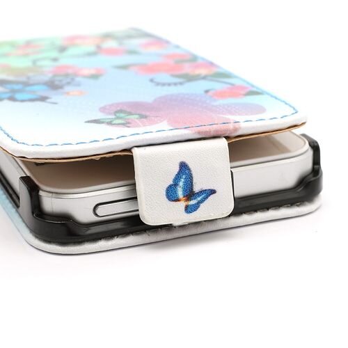 vlinder bloemen meerkleurig hoesje iphone 5 5s