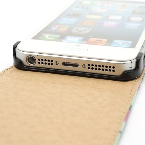 vlinder bloemen meerkleurig hoesje iphone 5 5s