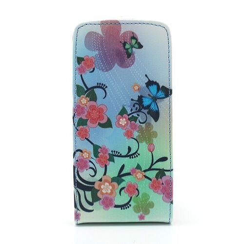 vlinder bloemen meerkleurig hoesje iphone 5 5s