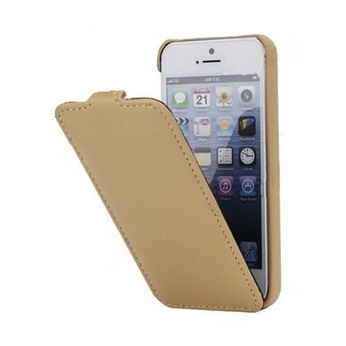 melkco lever flip lederen case iphone 5 5s