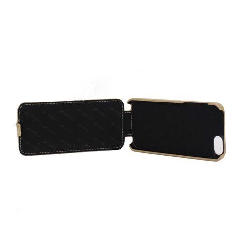 melkco lever flip lederen case iphone 5 5s