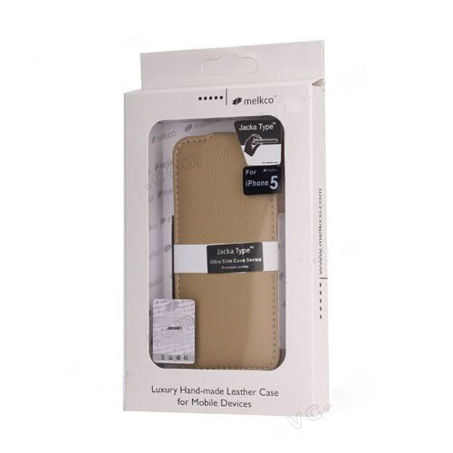 melkco lever flip lederen case iphone 5 5s