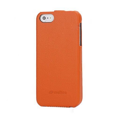 melkco oranje flip lederen case iphone 5 5s melkco oranje flip lederen case iphone 5 5s
