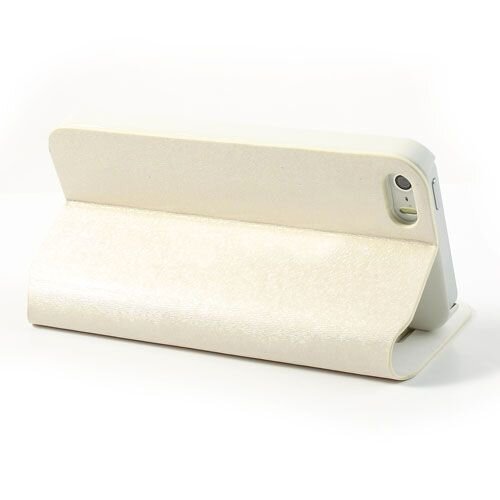 knd pu leren flip stand case voor iphone 5s 5 wit knd pu leren flip stand case voor iphone 5s 5 wit