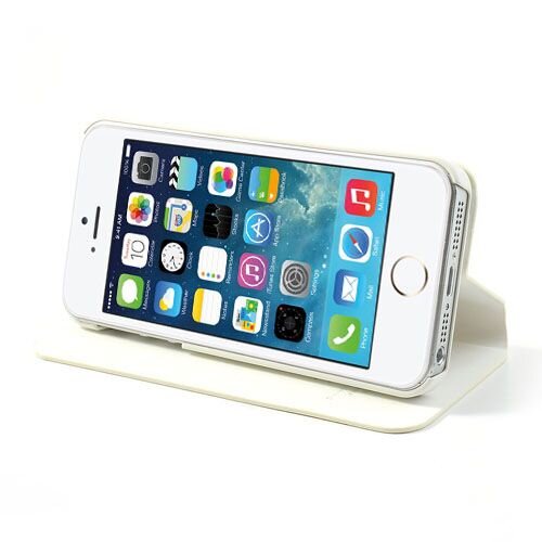 knd pu leren flip stand case voor iphone 5s 5 wit knd pu leren flip stand case voor iphone 5s 5 wit