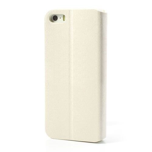 knd pu leren flip stand case voor iphone 5s 5 wit knd pu leren flip stand case voor iphone 5s 5 wit