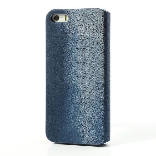 knd pu leren flip stand case voor iphone 5s 5 bla