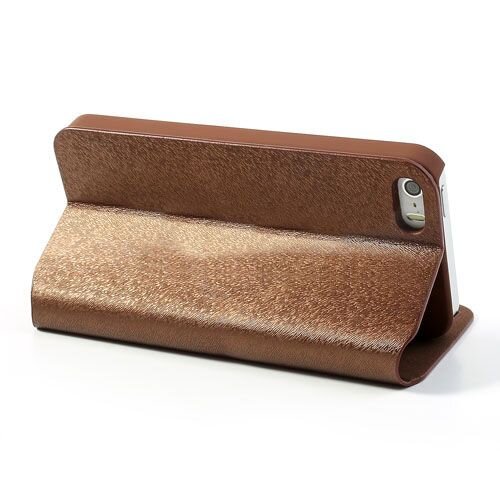 knd pu leren flip stand case voor iphone 5s 5 bru knd pu leren flip stand case voor iphone 5s 5 bru