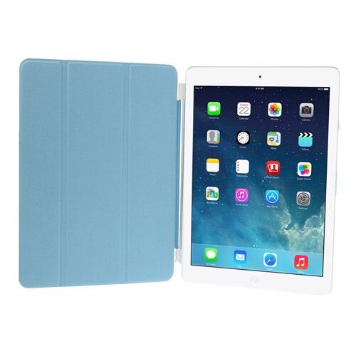 TVC blauw drieslag leren smart cover voor ipad air