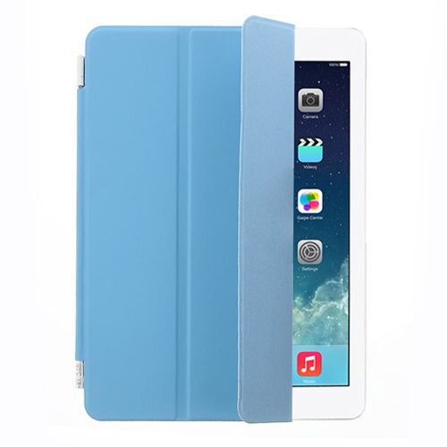 TVC blauw drieslag leren smart cover voor ipad air