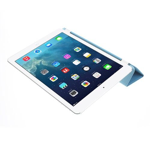 TVC blauw drieslag leren smart cover voor ipad air