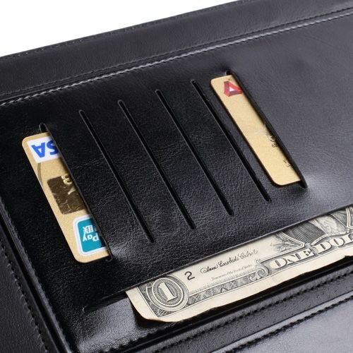 MOIST zwart moist wallet leren case voor ipad 2 3 4