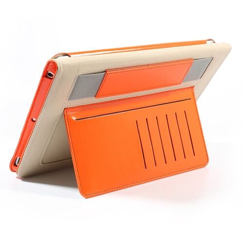 MOIST oranje moist wallet leren case voor ipad 2 3 4