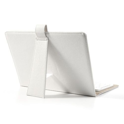 TVC universeel bluetooth keyboard leren case stand vo