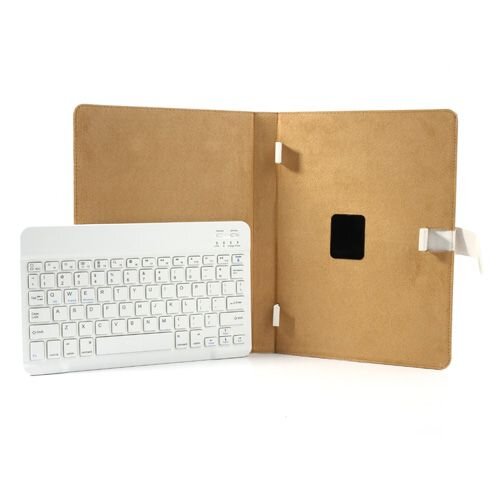 TVC universeel bluetooth keyboard leren case stand vo