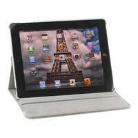 360 Graden Draaibare Nieuwe iPad 2,3,4 Leren Case Cover - Wit