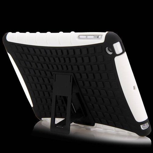 pc tpu hybrid stand case voor ipad air wit