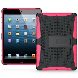 TVC PC + TPU Hybrid Stand Case voor iPad Air Roze