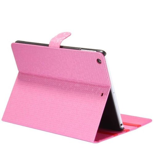 side flip pc case voor ipad air roze