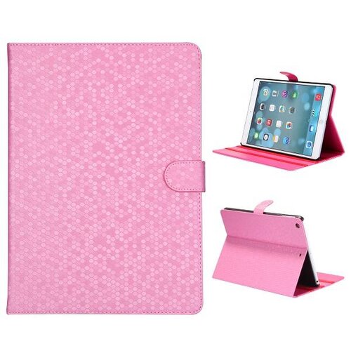 side flip pc case voor ipad air roze