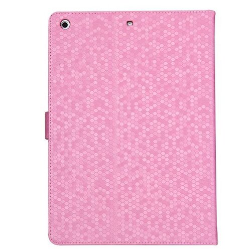 side flip pc case voor ipad air roze